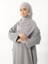 Rania Abaya Set Silver Grey