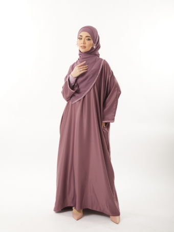 Rania Abaya Set Mauve Purple