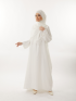 Rania Abaya Set White