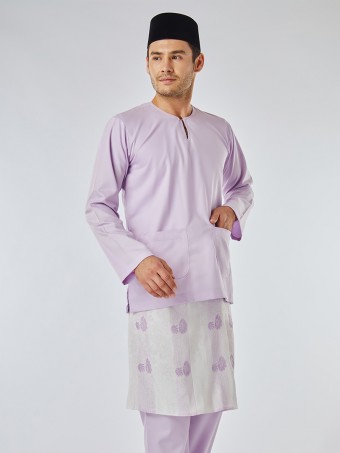 Zikry Baju Melayu Teluk Belanga Lilac Purple