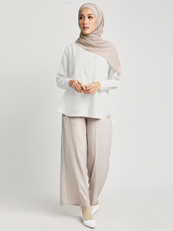 Nia Relaxed Blouse Off White