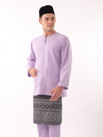 Seri Kesidang Baju Melayu Teluk Belanga Lilac