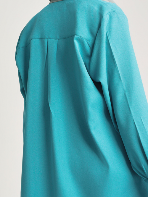 Nia Relaxed Blouse Turquoise Green