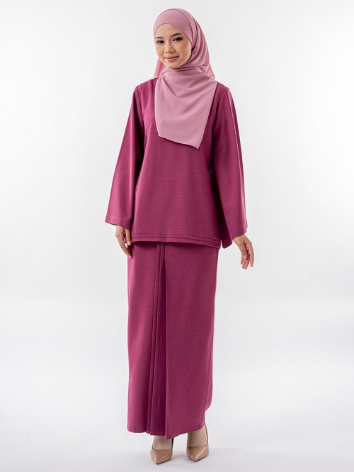 Cik Padma Kurung Kedah Magenta Purple