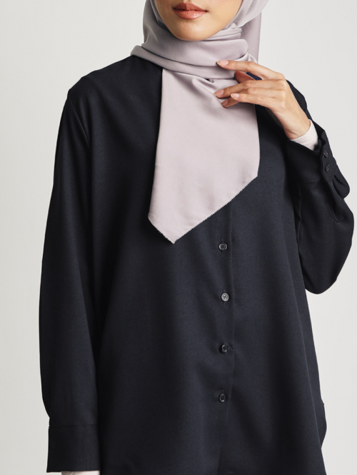 Nia Relaxed Blouse Black