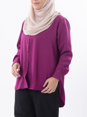 Nia Relaxed Blouse Violet Purple