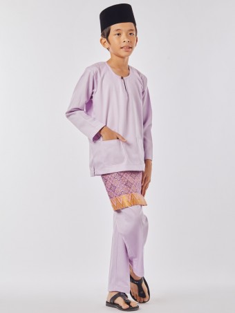 Ilyas Baju Melayu Teluk Belanga Lilac Purple