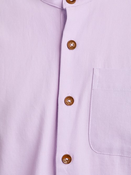 Marwan Buttoned Kurta Lilac Purple