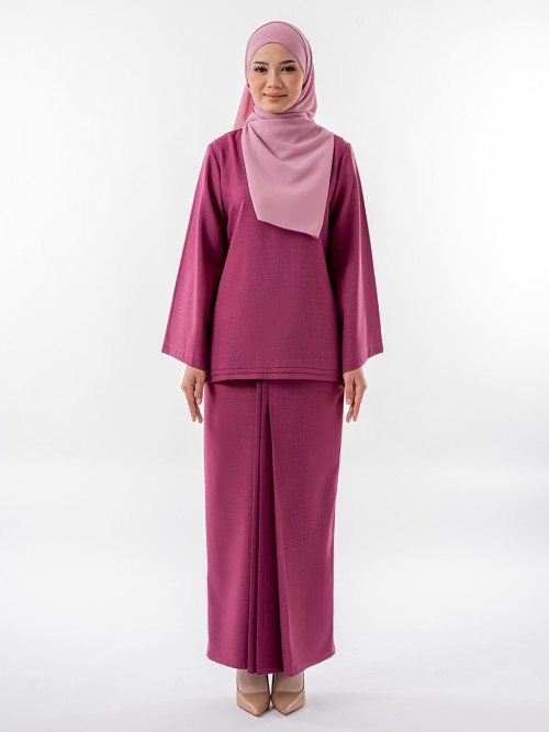 Cik Padma Kurung Kedah Magenta Purple