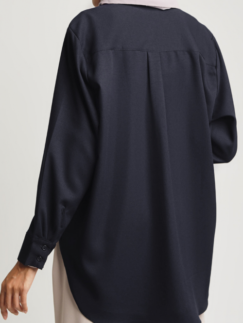 Nia Relaxed Blouse Black