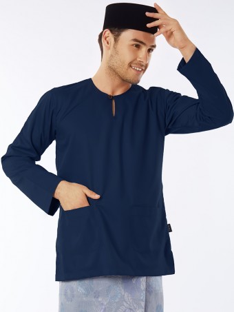 Zikry Baju Melayu Teluk Belanga Dark Blue