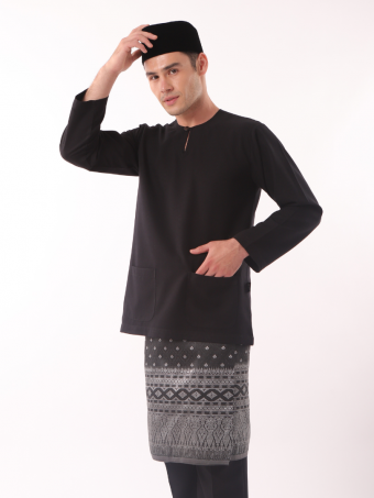 Seri Kesidang Baju Melayu Teluk Belanga Black