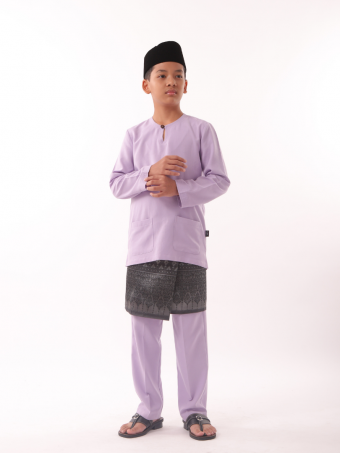 Ku Kesidang Baju Melayu Teluk Belanga Kids Lilac