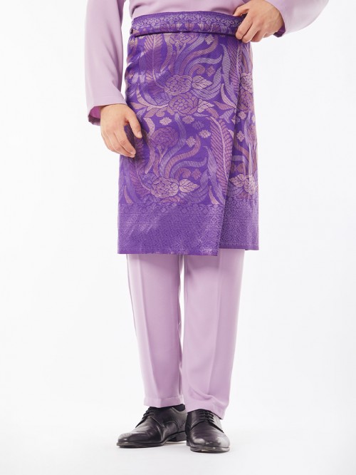 Lutfi Baju Melayu Cekak Musang Dusty Purple