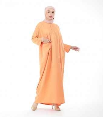 Yusra Lounge Dress Tangerine Orange